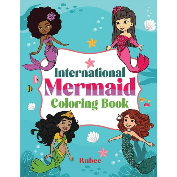 International Mermaid Coloring Book, (Paperback)