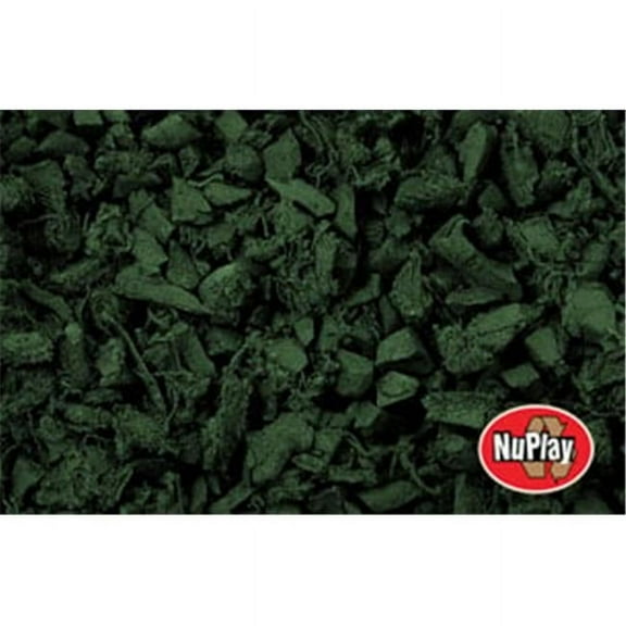 International Mulch NuPlay 75 cu ft. Rubber Mulch Nuggets - Forest Green