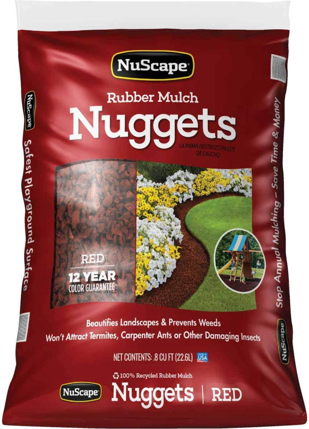 International Mulch NuScape 0.8-cu ft Red Playground Rubber Mulch ...
