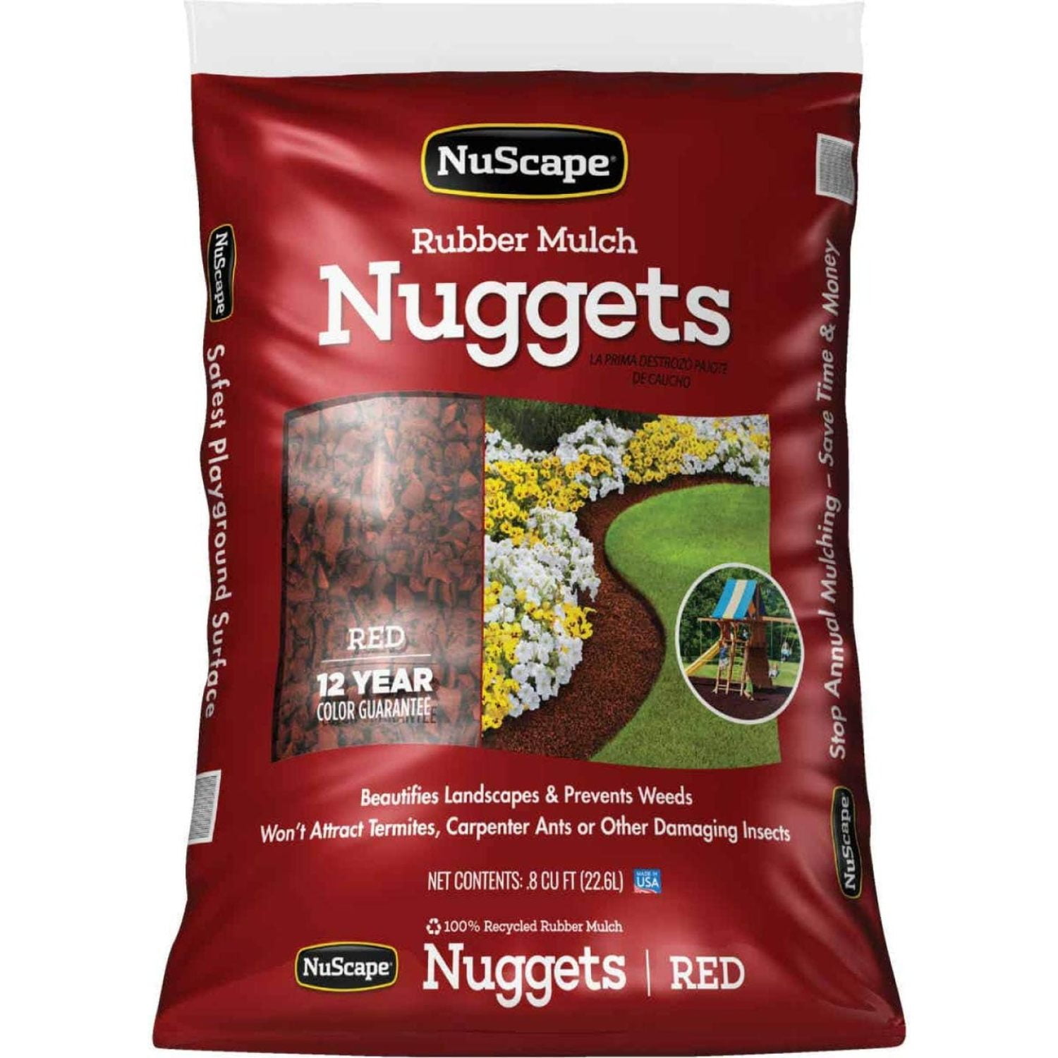 International Mulch NuScape 0.8-cu ft Red Playground Rubber Mulch ...