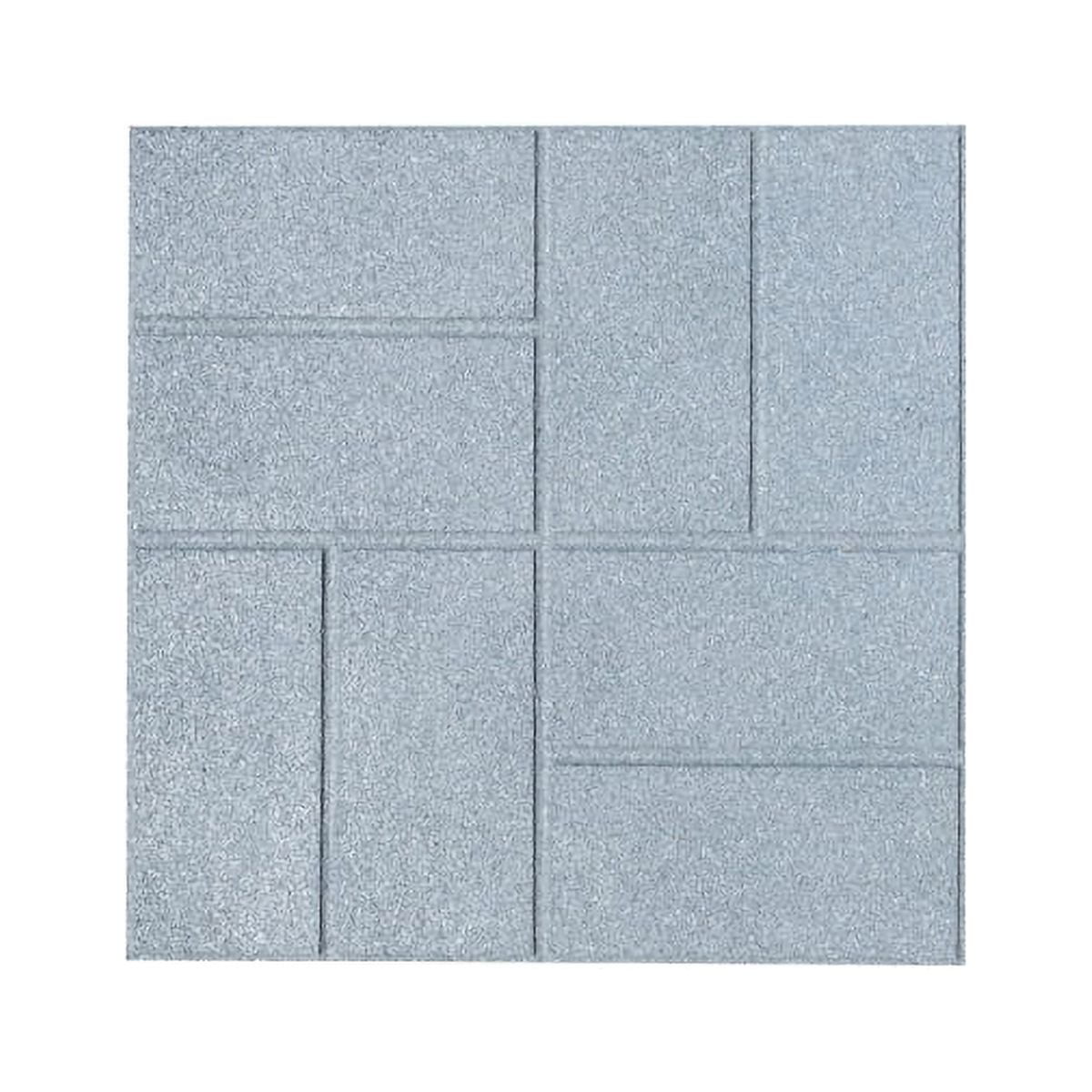 International Mulch Rubberific 16 in.Grey Dualside Paver 9 Pack