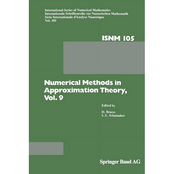 International Numerical Mathematics Numerical Methods in Approximation Theory, Vol. 9, Book 105, (Paperback)