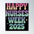 thumbnail image 1 of International Nurses Day, Happy Nurses Week 2025 Poster Wall Art, Modern Wall Decor, 24x36 UNFRAMED, 1 of 3