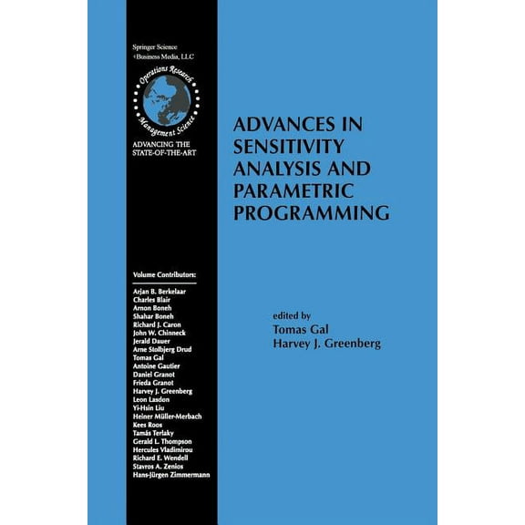 International Operations Research &amp; Advances in Sensitivity Analysis and Parametric Programming, Book 6, (Paperback)