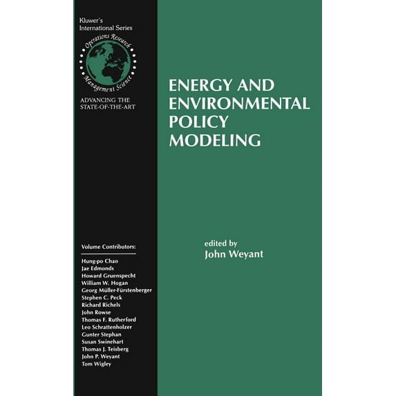 International Operations Research & Energy and Environmental Policy Modeling, Book 18, (Hardcover)