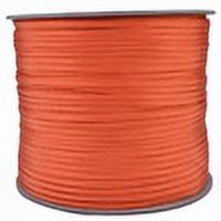 International Orange Whipmaker Cord - 1000 Foot Spool - 3/16" Nylon Coreless Gutted 550 Paracord