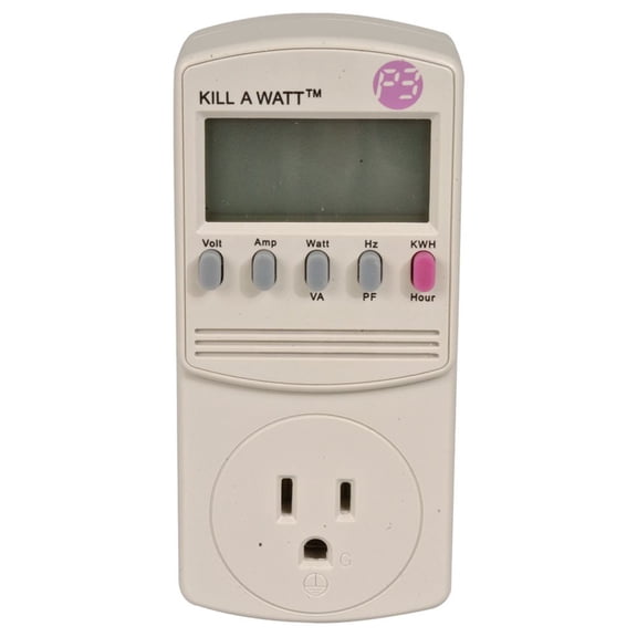 International P4400-VP Monitor, Electricity Usage, Kill-A-Watt, 8 Measures, 2.4" W x 1.7" D x 5.1" H