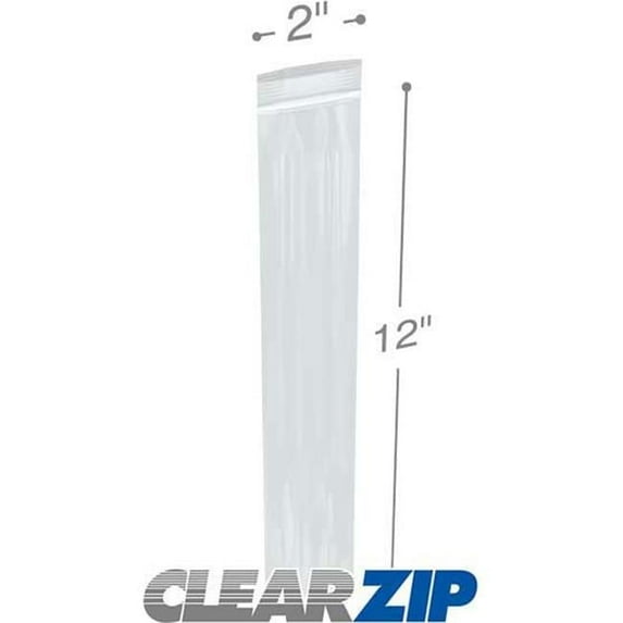 International Plastics CZH20212 2 x 12 in. ClearZip with Hanghole Bags, 0.002 Gauge - Case of 1000
