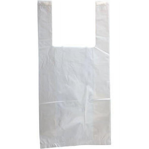 International Plastics MB-T-12HD 6 x 3 x 12 in. White HD T-shirt Bag - Case of 2000