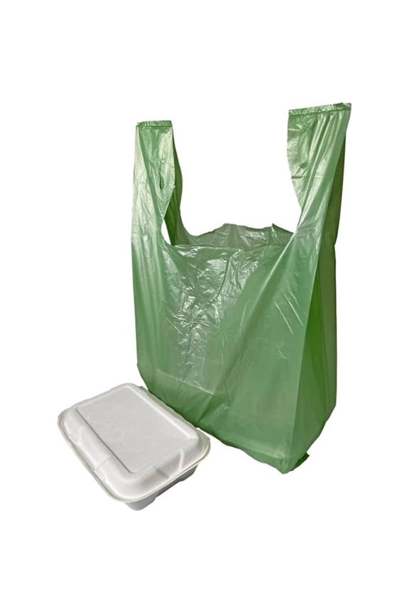 MB-T-24GR 11.5 x 6.5 x 21 in. HD T-Shirt Bags - Green - Pack of 1000
