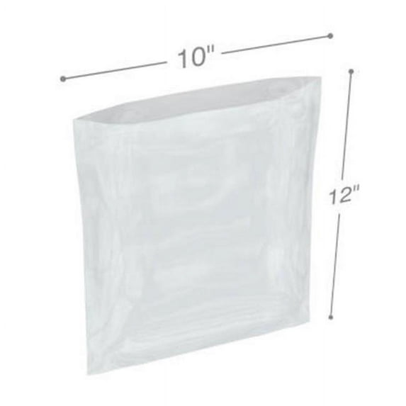 International Plastics PB11012 10 x 12 in. Clear Poly Bags, 0.00125 Gauge - Case of 1000