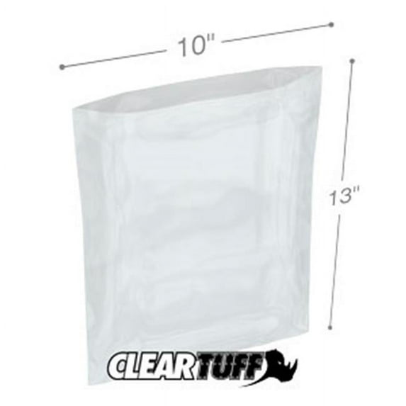 International Plastics PB21013 10 x 13 in. Clear Poly Bags, 0.002 Gauge - Case of 1000
