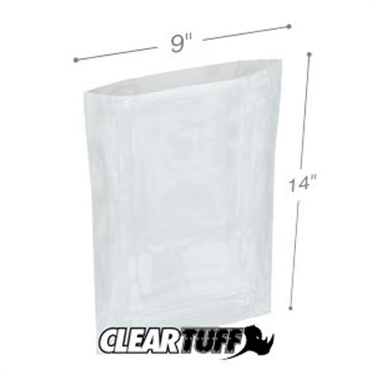 14x18 INCH Size (Pack of 100 Pcs), Transparent Plastic Poly Bag Sealable  100 micron approx. government approve