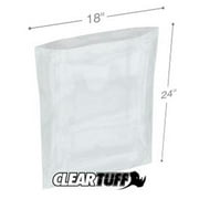 International Plastics PB41824 18 x 24 in. Clear Poly Bags, 0.004 Gauge - Case of 250