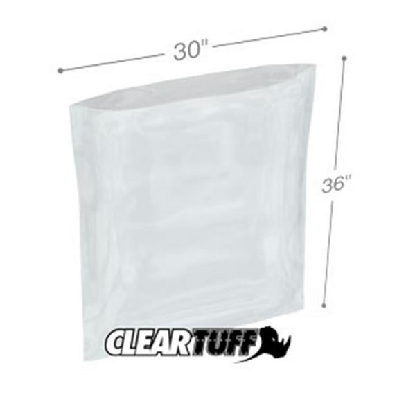 International Plastics PB43036 30 x 36 in. Clear Poly Bags, 0.004 Gauge - Case of 100
