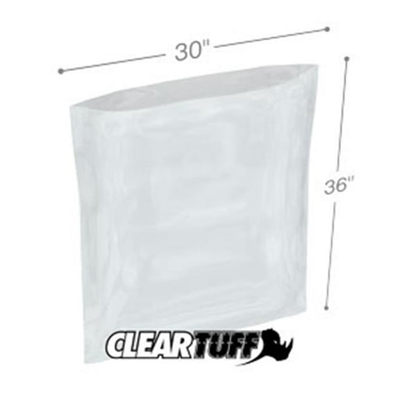 International Plastics PB43036 30 x 36 in. Clear Poly Bags, 0.004 Gauge - Case of 100