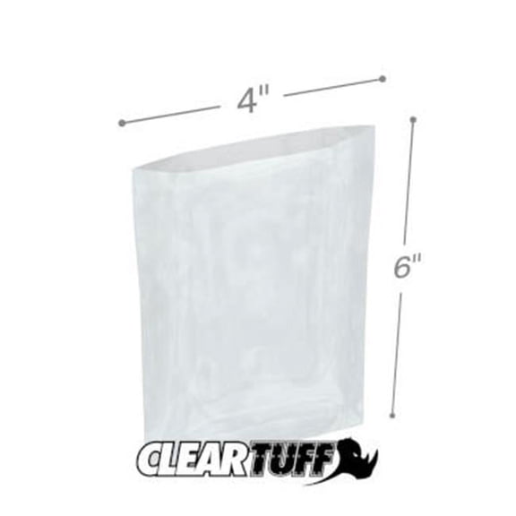 International Plastics PBM0406 4 x 6 in. 0.0015 Gauge Poly Bags - Case of 1000
