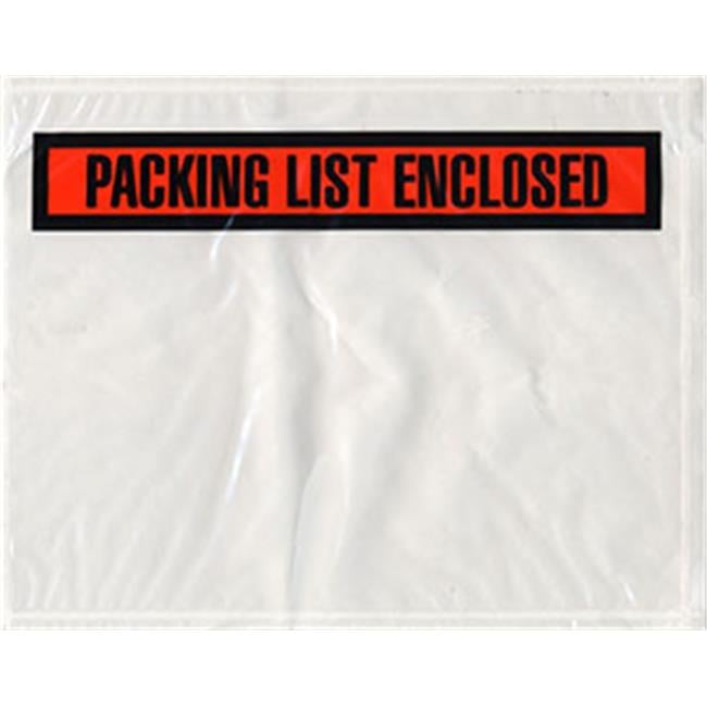 Packing List Panel International Plastics PL-HP-705 7 x 5.5 in. Panel Packing List - Case ...