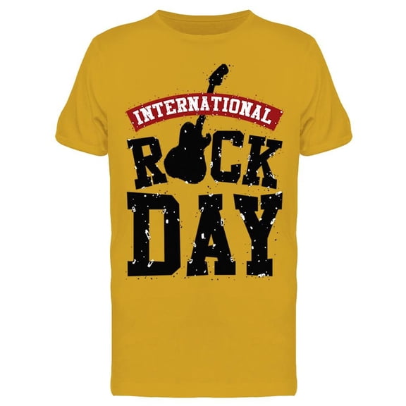 International Rock Day Graphic T-Shirt Men -Image by Shutterstock, Male 3X-Large