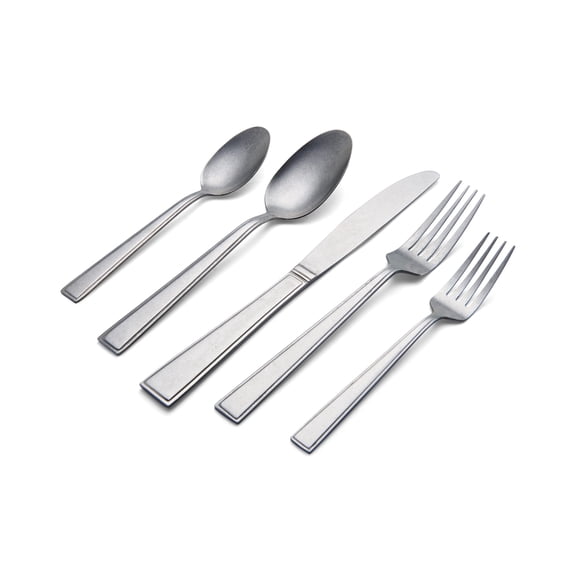 International Silver Surf Stonewash 20 Piece Stainless Flatware Set
