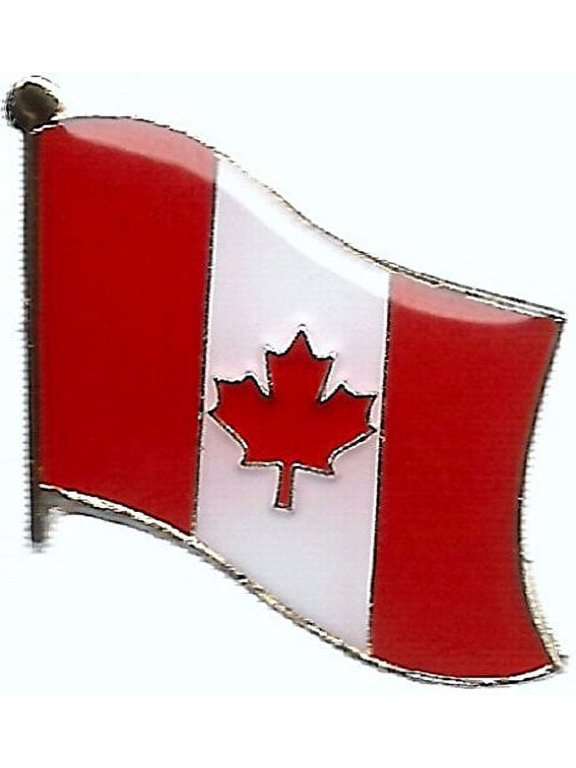 International Single, Double and Friendship Flag Lapel Pins, Enamel Tie & Hat Pin Badges for Over 100 Countries (Canada, 12 Flag Lapel Pins)