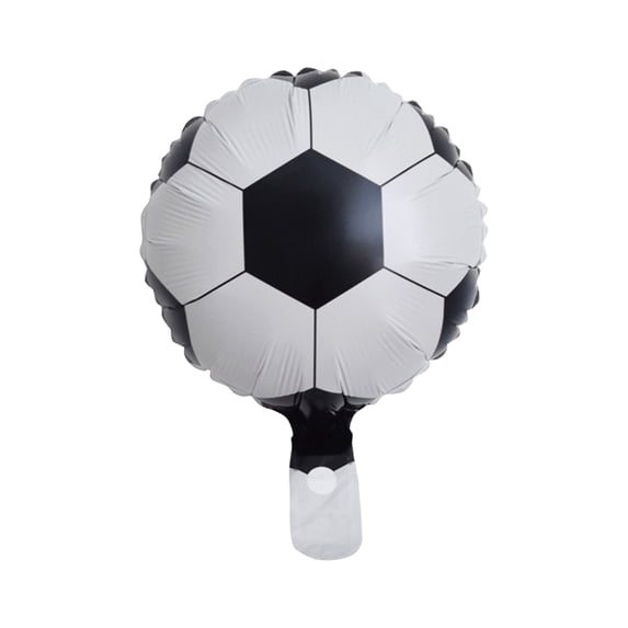 International Soccer Celebration 10 Inch Aluminum Foil Balloons 50pcs Soccer Ball Design for Game Day Soccer Party Decorations Birthday Supplies