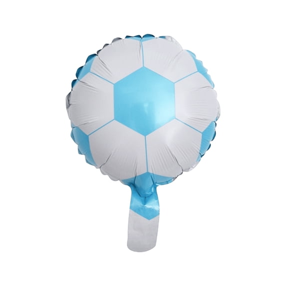 International Soccer Celebration 10 Inch Aluminum Foil Balloons 50pcs Soccer Ball Design for Game Day Soccer Party Decorations Birthday Supplies