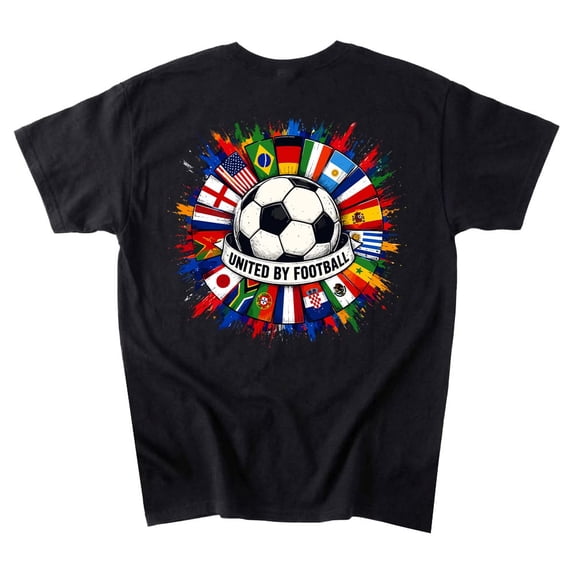 International Soccer T-shirt, 2026 World Flags Football Tee, USA Canada Mexico Fan Gift, Front & Back Print