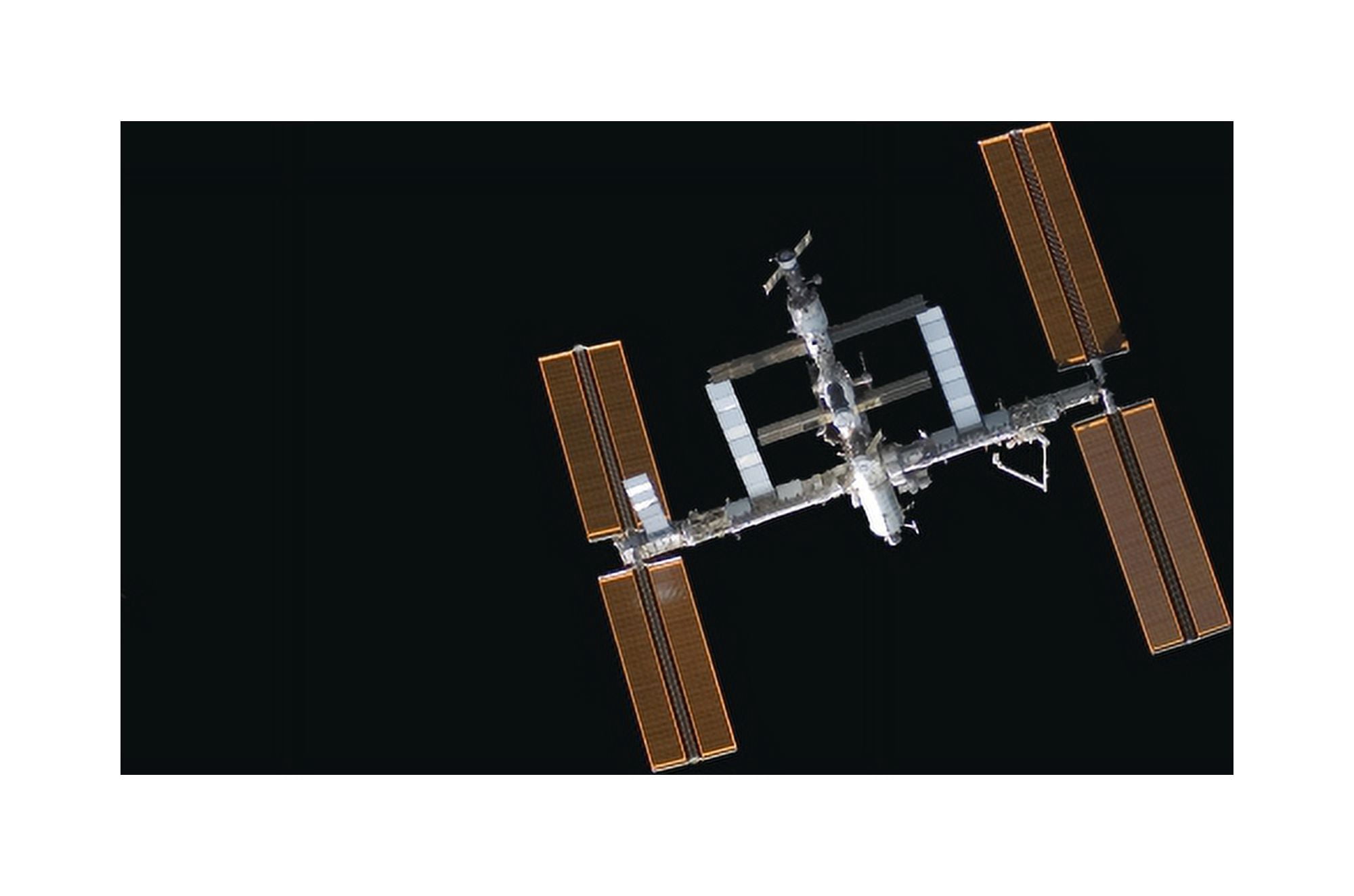 International Space Station Canvas Art - Stocktrek Images (34 x 23)