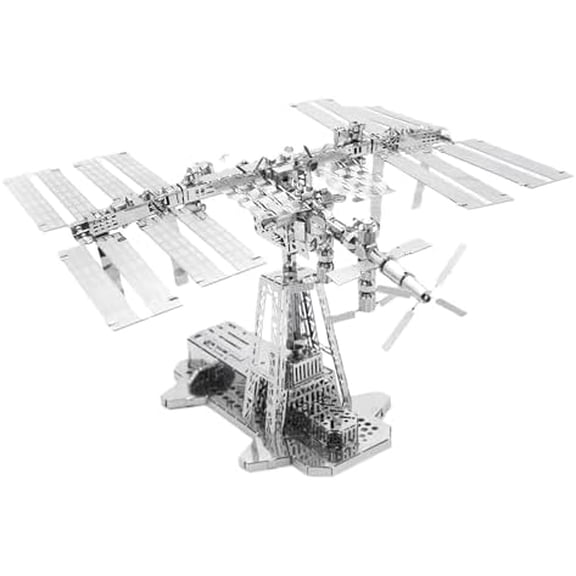 , International Space Station Model, ISS Space Station Metal Model Kit, 3D Metal Model Kits to Build for Adults, Model Space Station Astronauts Lodge$$Art & Craft