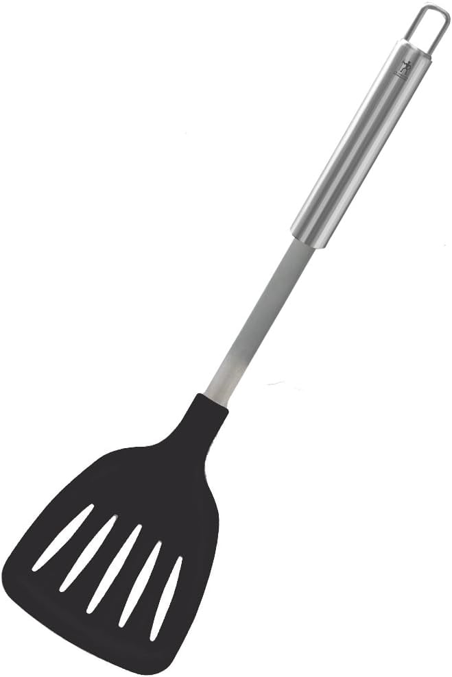 International Stainless Steel Nylon Slotted Turner Elegant Functionality for Perfect Cooking