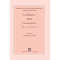 thumbnail image 1 of International Studies in Economic Modell Continuous-Time Econometrics: Theory and Applications, (Paperback), 1 of 1