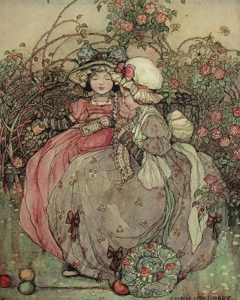 International Studio 1909 The Gossips Canvas Art - Annie Urquhart (24 x 36)