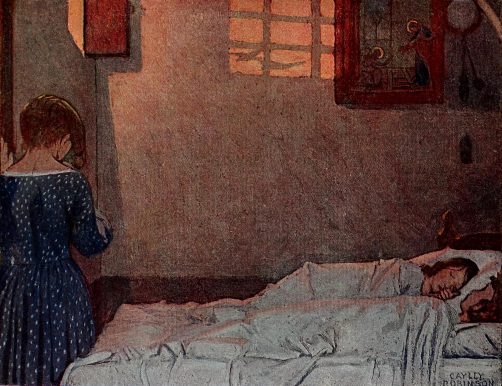 International Studio 1910 A Summer Evening Canvas Art - Frederick Cayley Robinson (18 x 24)