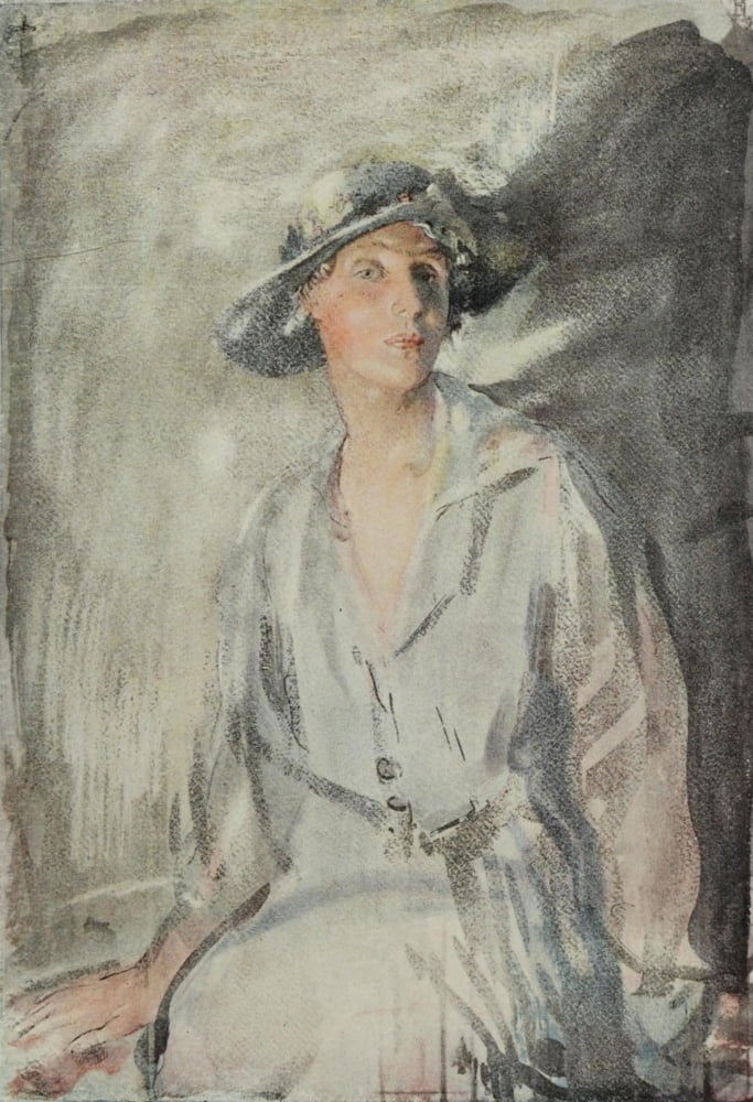 International Studio 1917 Lady Sybil Smith Canvas Art - Ambrose McEvoy (18 x 24)
