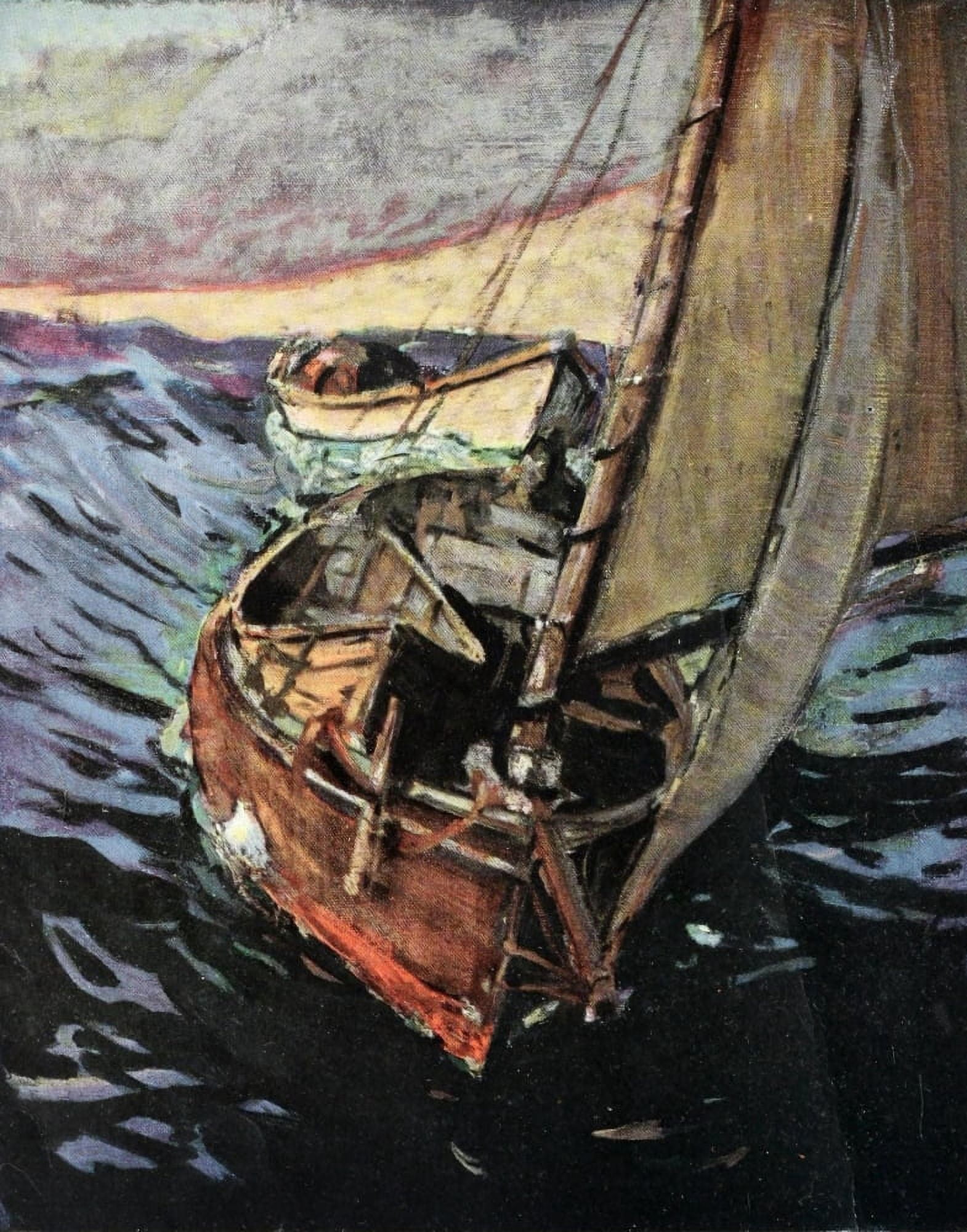 International Studio 1922 In the Trough of the Sea Canvas Art - Eric Hudson (24 x 36)