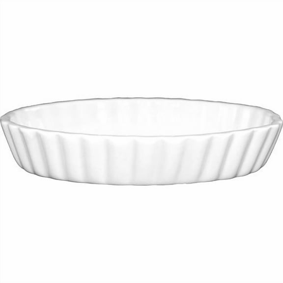 International Tableware Oval Crme Brle Cups, 7 Oz, White, Set Of 24 Cups
