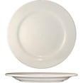 thumbnail image 1 of International Tableware Roma Wide Rim Rolled Edge Round Plate American White, 6.625" Diameter x 0.5" Height, Stoneware | 36/Case, 1 of 2