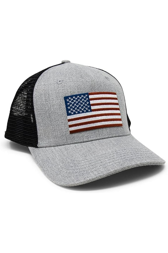 Classic USA Flag Hat for Men and Women – Patriotic Snapback Trucker Baseball Cap by International Tie