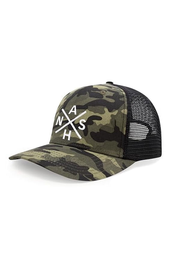 Nashville NASH Hat for Men and Women - Snapback Trucker Baseball Cap (Camouflage)