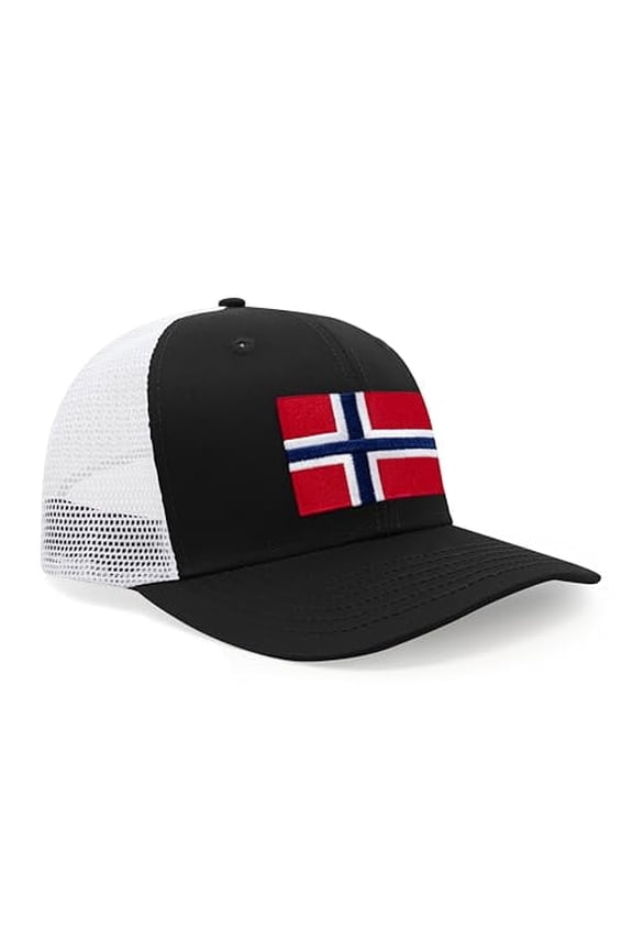 New Norway Flag Premium-Quality Hat (Black White)