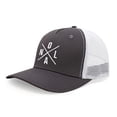 thumbnail image 1 of International Tie Premium New Orleans NOLA Hat for Men and Women – Snapback Trucker Baseball Cap (Grey/White), 1 of 3