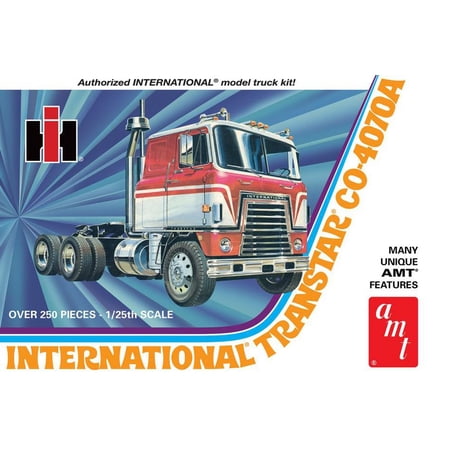 International Transtar CO-4070A Semi Tractor Model Kit, Multi- - RC2 AMT1203 - 1/25 scale Plastic Model Kit