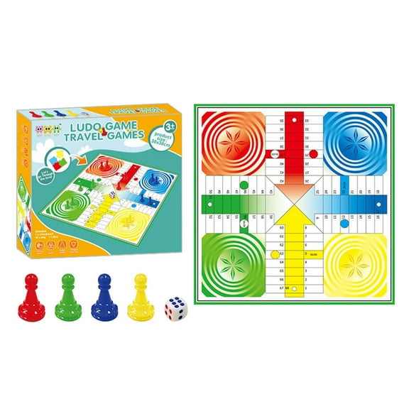 International Travel Strategy Board Game for All Ages Family Party Entertainment Classic Chess Set Orange