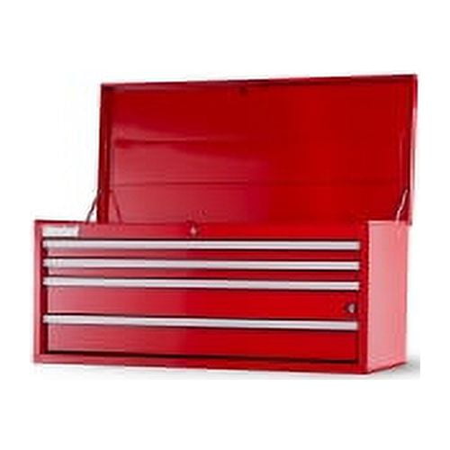 International WRT-4204RD 42-Inch 4 Drawer Workshop Series Tool Chest with Ball Bearing Drawer Slides, Red