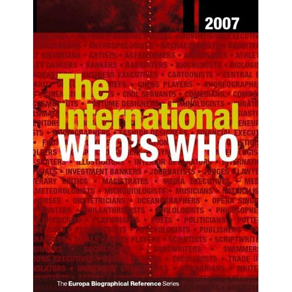 International Who's Who: The International Who's Who (Hardcover)