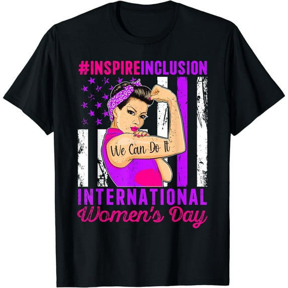 International Women's Day 2024 Inspire Inclusion 8 March T-Shirt