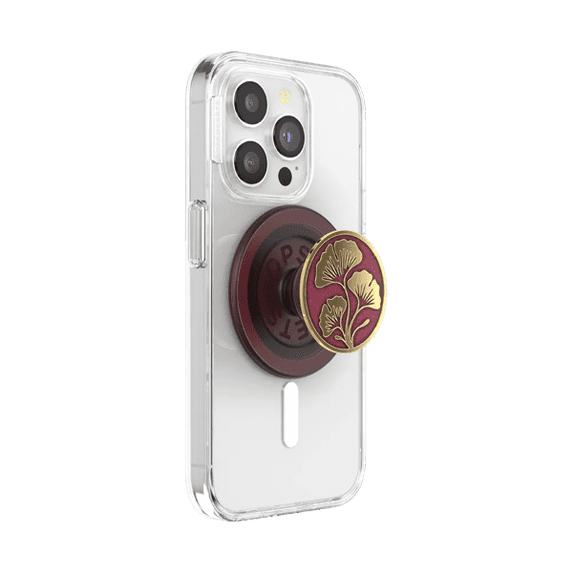 PopSockets Phone Grip for MagSafe, Magnetic Holder, Phone Stand - Oxblood