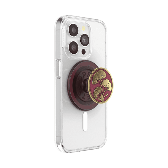 PopSockets Phone Grip for MagSafe, Magnetic Holder, Phone Stand - Oxblood