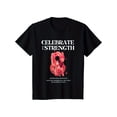 thumbnail image 1 of International Women's Day T-Shirt Celebrate Her Strength Floral Graphic Tee Empowerment Feminist Apparel March 8th Gift for Women, 1 of 6